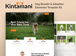 Kintamani – Dog Breeder & Adoption Elementor Template Kit