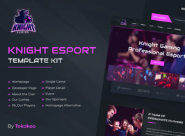 Knight | e-Sports Elementor Template Kit