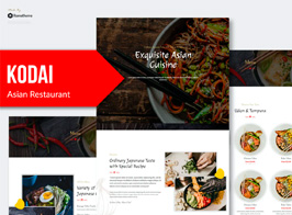 Kodai – Asian Restaurant Elementor Template Kit