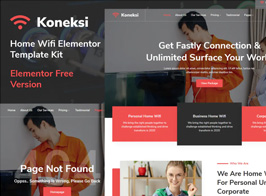 Koneksi – Home Wifi Internet Services Elementor Template Kit