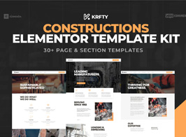 KRAFTY – Construction & Industry Elementor Template Kit