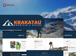 Krakatau – Mountain & Hiking Elementor Template Kit
