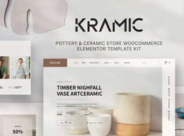 Kramic – Pottery & Ceramic Store WooCommerce Elementor Template Kit