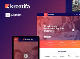 Kreatifa – Creative Digital Agency Elementor Template Kit
