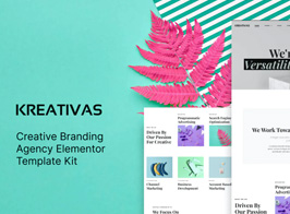 Kreativas – Creative Branding Agency Elementor Template Kit