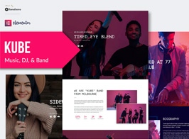 Kube – Music Elementor Template Kit