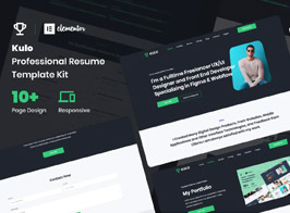 Kulo – Professional Resume Elementor Template Kit