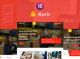 Kurir – Logistics Cargo Shipping Elementor Template Kit