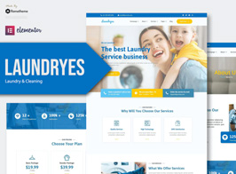 Laundryes – Laundry & Cleaning Elementor Template Kit