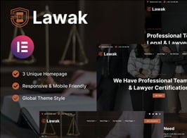 Lawak – Legal & Lawyer Services Elementor Template Kit