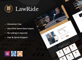 Lawride – Lawyer & Law Firm Elementor Template Kit