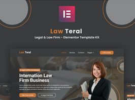LawTeral – Legal & Law Firm Elementor Template Kit