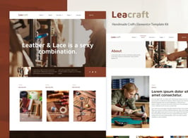 Leacraft – Handmade Crafts Elementor Template Kit