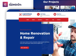 Leprechaun – Home Repair Elementor Template Kit