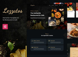 Lezzatos | Restaurant & Cafe Elementor Template Kit