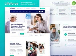 Lifeforce – Insurance Agency Elementor Template Kit