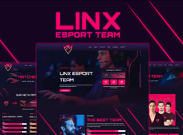 Linx – Esport & Gaming Elementor Template Kit