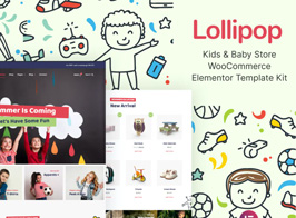 Lollipop – Kids & Baby Store WooCommerce Elementor Template Kit