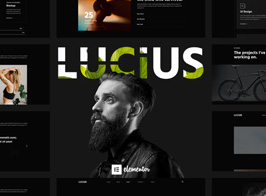Lucius – Personal Portfolio Elementor Template Kit