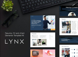 Lynx – Resume and CV Elementor Template Kit