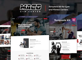 Maco Kit – Gym & Fitness Elementor Template Kit