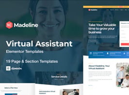 Madeline – Virtual Assistant Website Elementor Template Kit