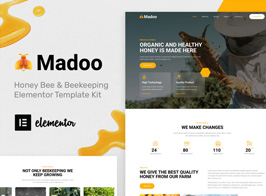 Madoo – Honey Bee & Beekeeping Elementor Template Kit