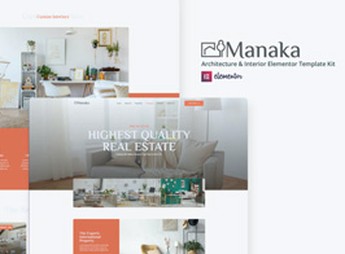 Manaka – Architecture & Interior Elementor Template Kit