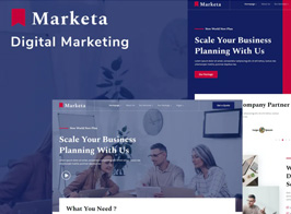 Marketa – Digital Agency Business Services Elementor Template Kit