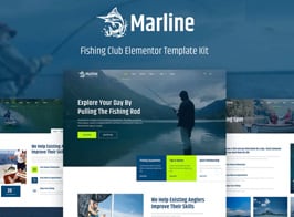 Marline – Fishing & Hunting Club Elementor Template Kit