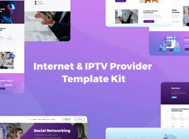 MaxiNet – Internet & IPTV Provider Elementor Template Kit