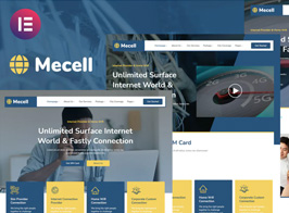 Mecell – Internet Connection & Home Wifi Business Services Elementor Template Kit