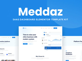 Meddaz – SaaS Medical Elementor Template Kit