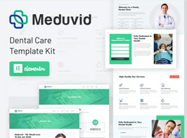 Meduvid – Medical & Dental Clinic Elementor Template Kit