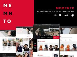 Memento – Photography & Blog Elementor Template Kit