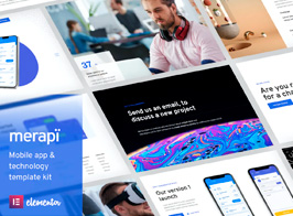 Merapi – Mobile App & Technology Template Kit