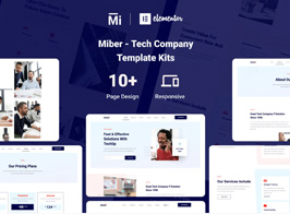 Miber – Tech Company Elementor Template Kit