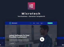 Microtech – Tech Business Elementor Template Kit