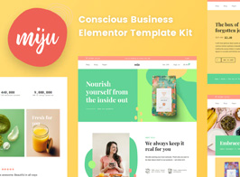Miju – Conscious Product Elementor Template Kit