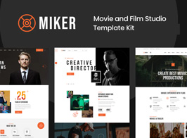 Miker – Movie & Film Studio Elementor Template Kit