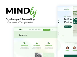Mindly – Psychology, Therapy & Counseling Elementor Template Kit
