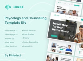 Mindz | Psychologist Elementor Template Kit