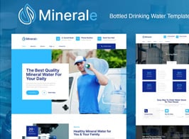 Minerale – Bottled Drinking Water Elementor Template Kit