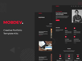 Mobdev – Creative Portfolio & Resume Elementor Template Kit