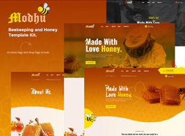 Modhu – Beekeeping & Honey Elementor Template Kit