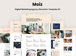 Moiz – Digital Marketing Agency Elementor Template Kit