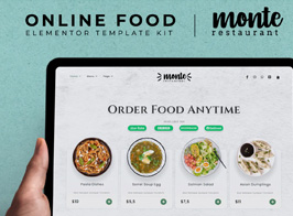 Monte – Online Food Elementor Template Kit