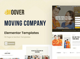 Moover – Moving Company Website Elementor Template Kit