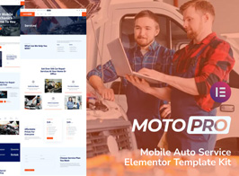 Motopro – Mobile Auto Service Elementor Template Kit
