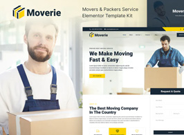 Moverie – Movers & Packers Service Elementor Template Kit